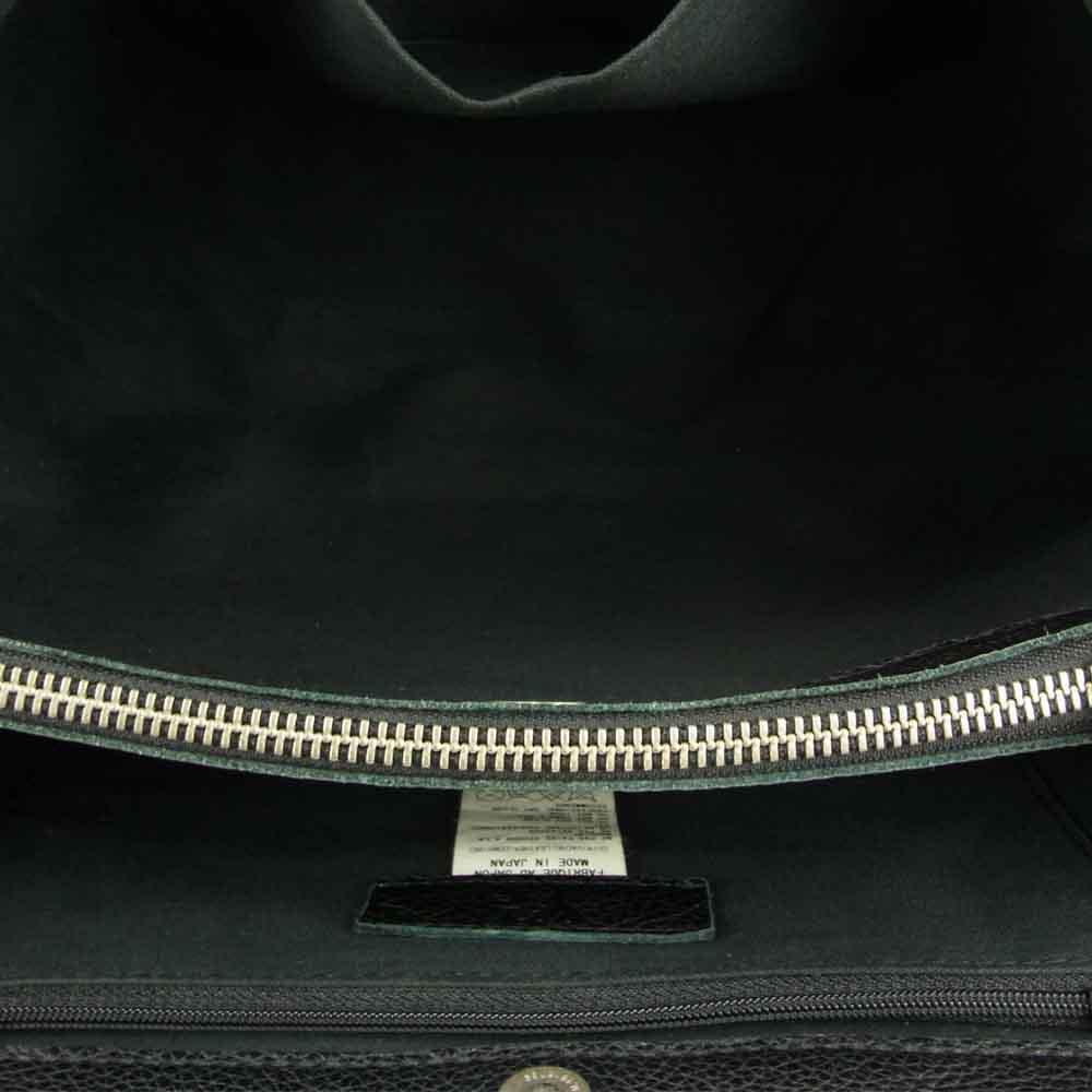 Yohji Yamamoto ヨウジヤマモト Cowhide boston bag カウハイド レザー ボストンバッグ  ブラック系【美品】【中古】