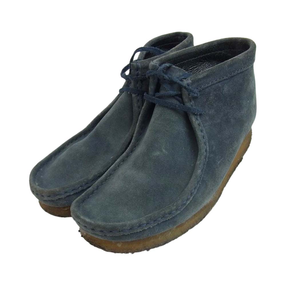 uniform experiment ユニフォームエクスペリメント CLARKS クラークス ワラビー シューズ ネイビー系【中古】