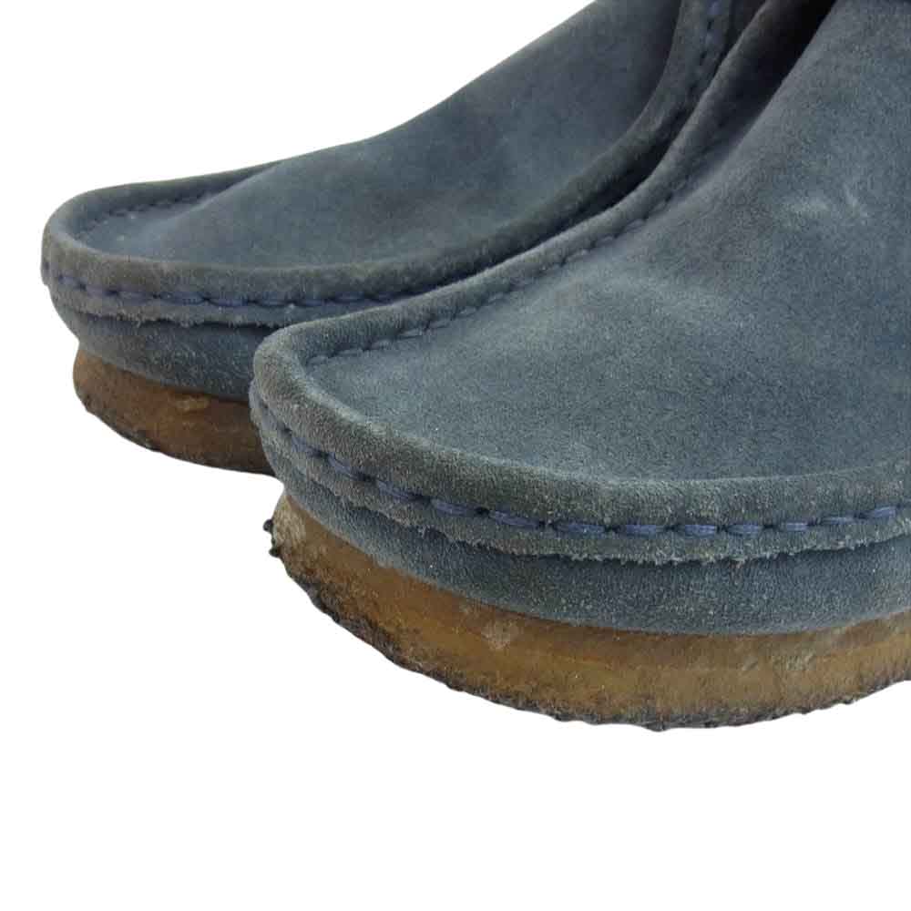 uniform experiment ユニフォームエクスペリメント CLARKS クラークス ワラビー シューズ ネイビー系【中古】