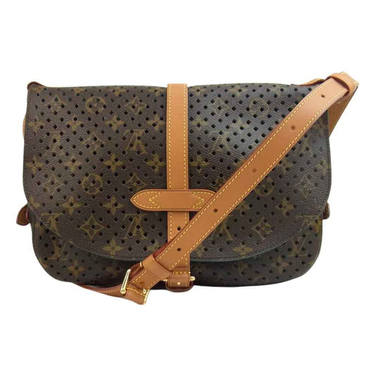 LOUIS VUITTON ルイ・ヴィトン M93998 モノグラム ペルフォ ソミュール30 ショルダーバッグ ブラウン系【美品】【中古】
