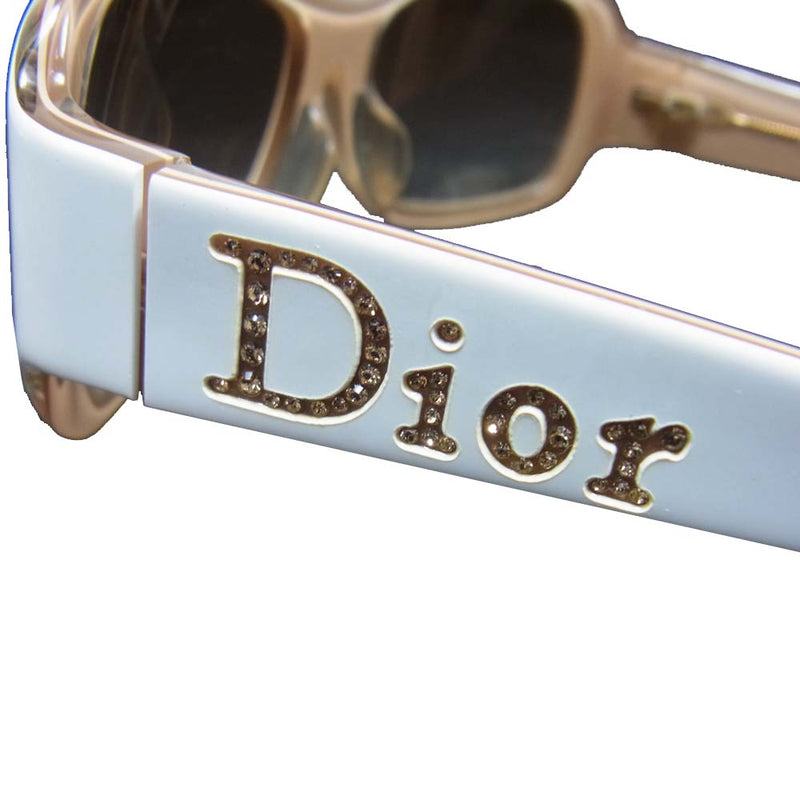 Christian Dior クリスチャンディオール DIOR STRASS AZMID サングラス ホワイト系 57□15 125【中古】