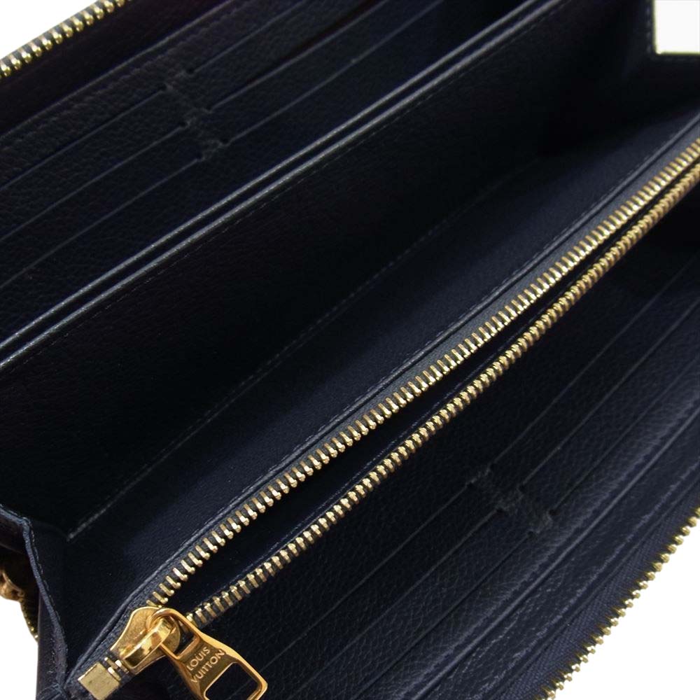 LOUIS VUITTON ルイ・ヴィトン M62121 モノグラム アンプラント ジッピー ウォレット ネイビー系【中古】