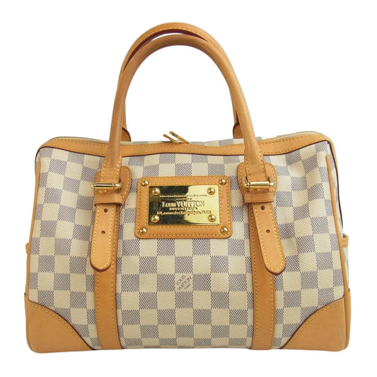 LOUIS VUITTON ルイ・ヴィトン N52001 ダミエアズール バークレー ハンドバッグ ベージュ系【中古】