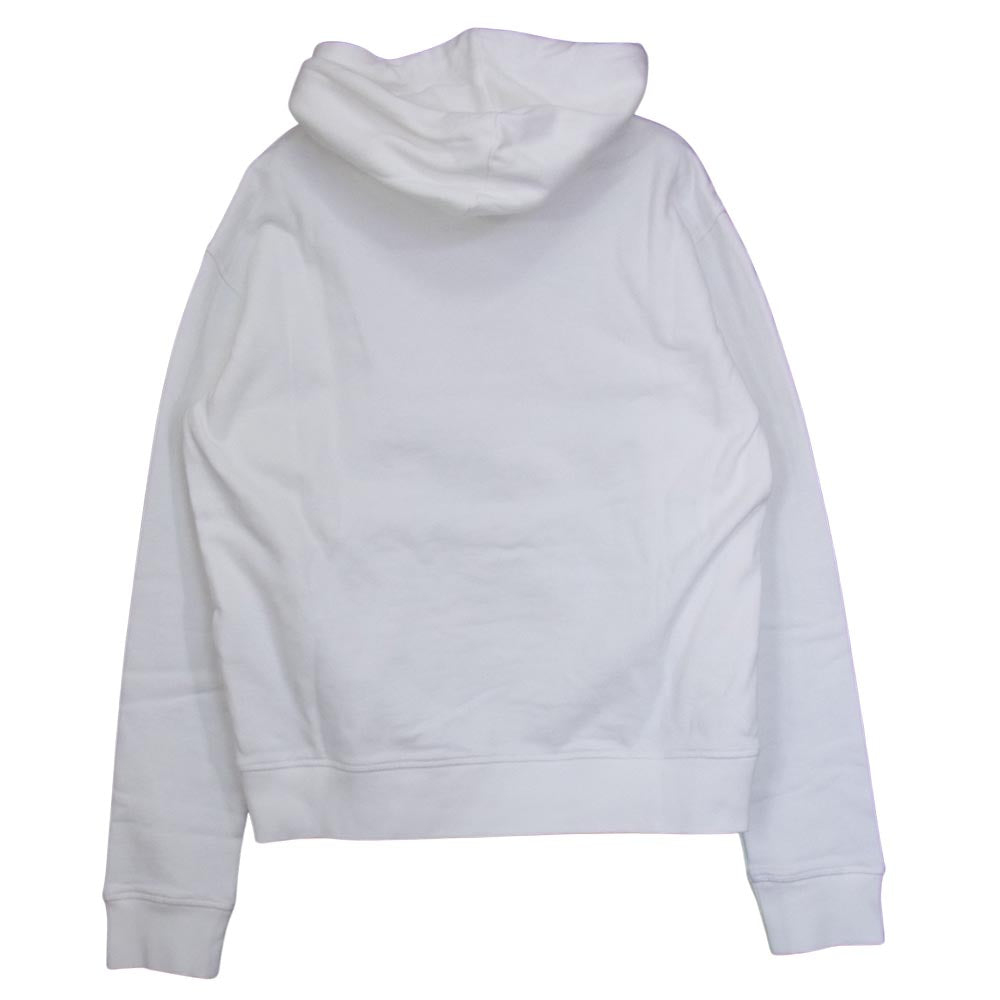 DSQUARED2 ディースクエアード 国内正規品 S72GU0276 S25305 HOODED SWEATSHIRT ロゴ グラフィックプリント プルオーバー パーカー ホワイト系 S【美品】【中古】