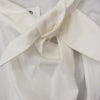MAISON MARGIELA メゾンマルジェラ MM6 S32NC0515 S51058 White cotton jersey top タイカラー フレンチスリーブ カットソー ホワイト系 S【中古】
