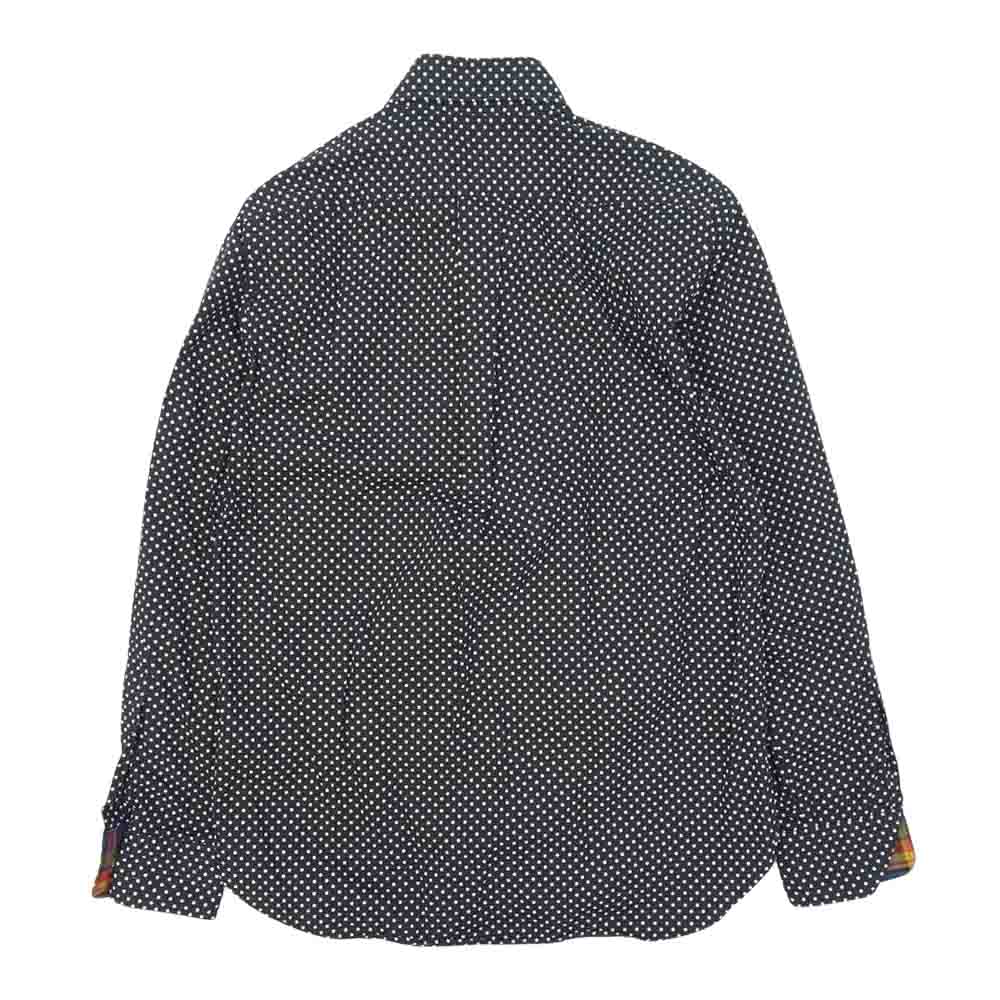 サイコバニー ドット チェック 切替 長袖 シャツ マルチカラー系 S【中古】