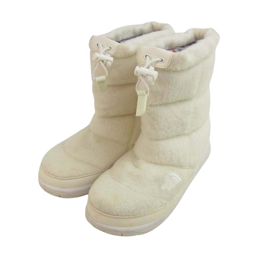 THE NORTH FACE ノースフェイス NFW51683 W Nuptse Bootie Wool II ウィメンズ ヌプシ ブーティー ウール ホワイト系 25cm【中古】