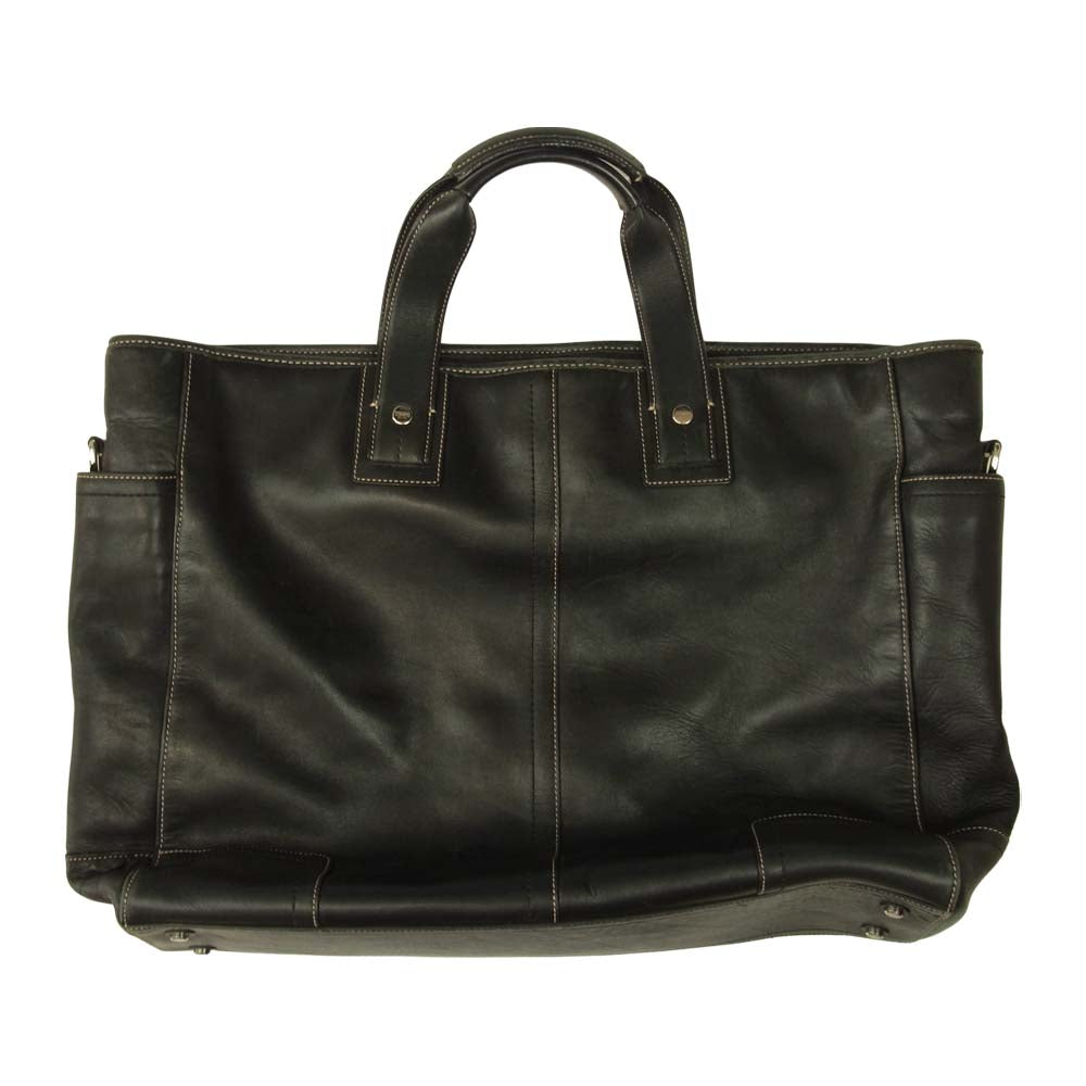 COACH コーチ F70103 レザー ブリーフケース ブラック系【中古】