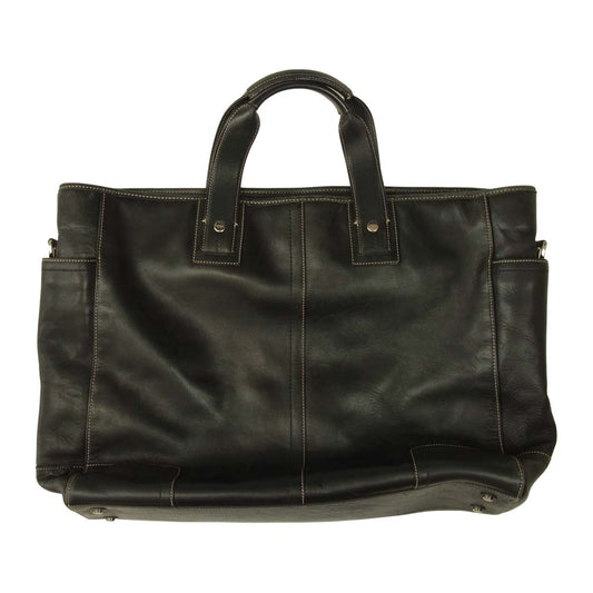 COACH コーチ F70103 レザー ブリーフケース ブラック系【中古】