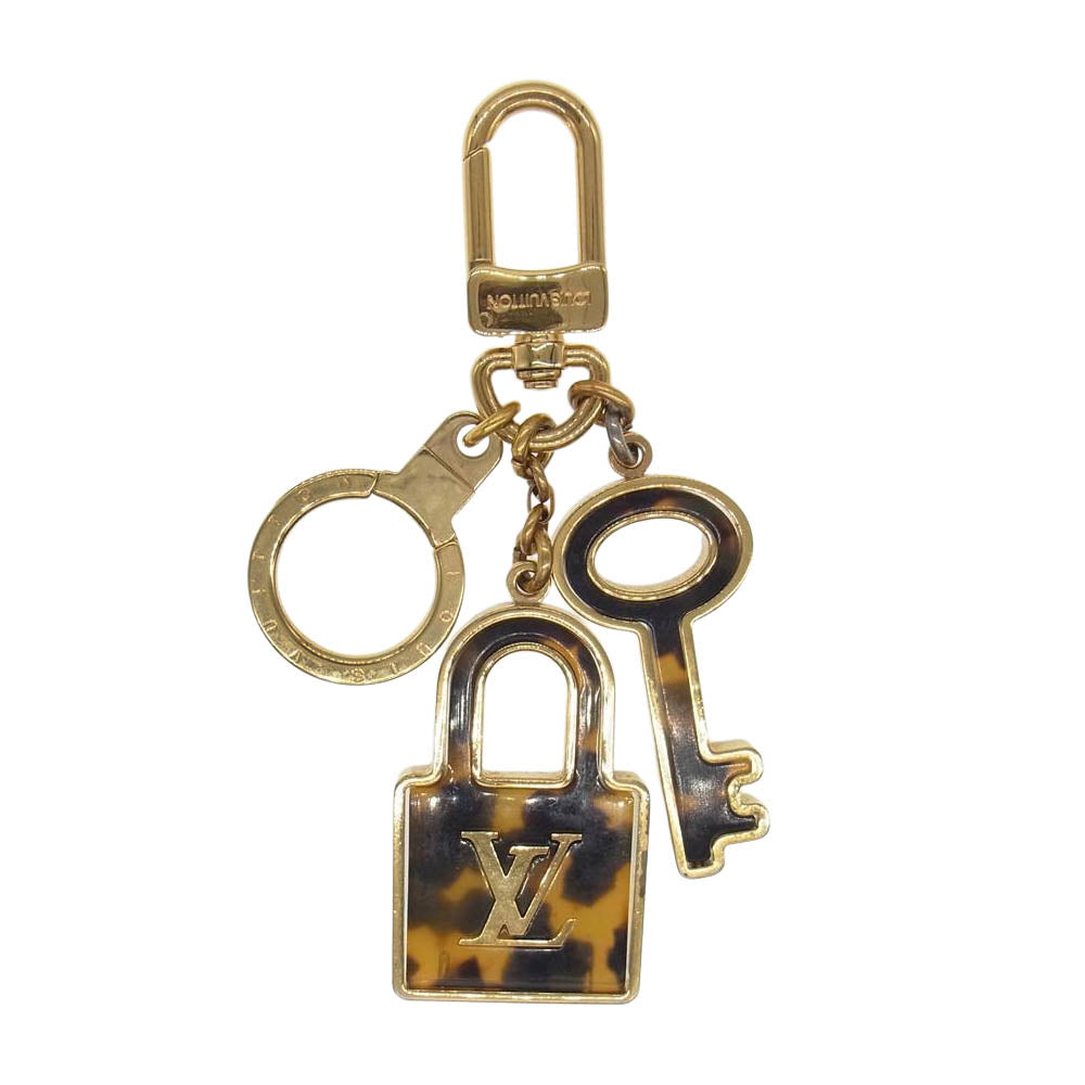 LOUIS VUITTON ルイ・ヴィトン M65088 ポルトクレ コンフィダンス キーホルダー ゴールド系【中古】