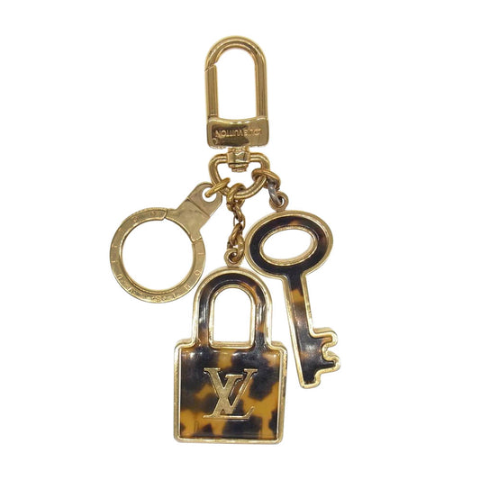 LOUIS VUITTON ルイ・ヴィトン M65088 ポルトクレ コンフィダンス キーホルダー ゴールド系【中古】