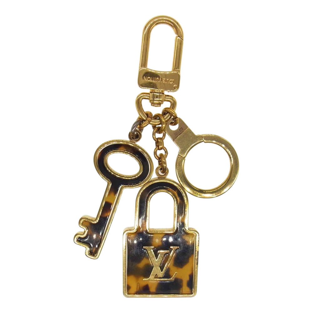 LOUIS VUITTON ルイ・ヴィトン M65088 ポルトクレ コンフィダンス キーホルダー ゴールド系【中古】