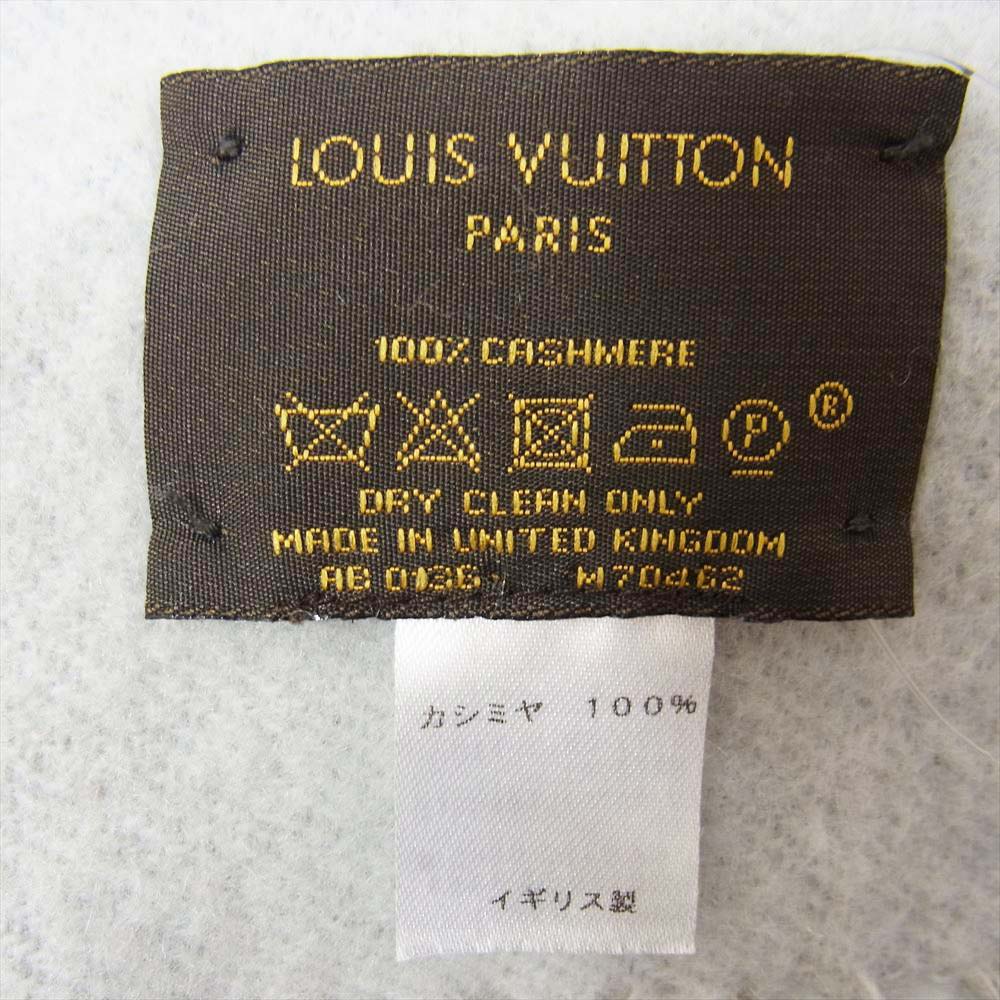 LOUIS VUITTON ルイ・ヴィトン M70462 エシャルプ レイキャビック カシミヤ100％ マフラー グレー系【中古】