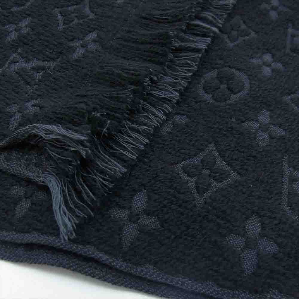 LOUIS VUITTON ルイ・ヴィトン M70520 エシャルプ モノグラム クラシック ウール マフラー ブラック系【中古】