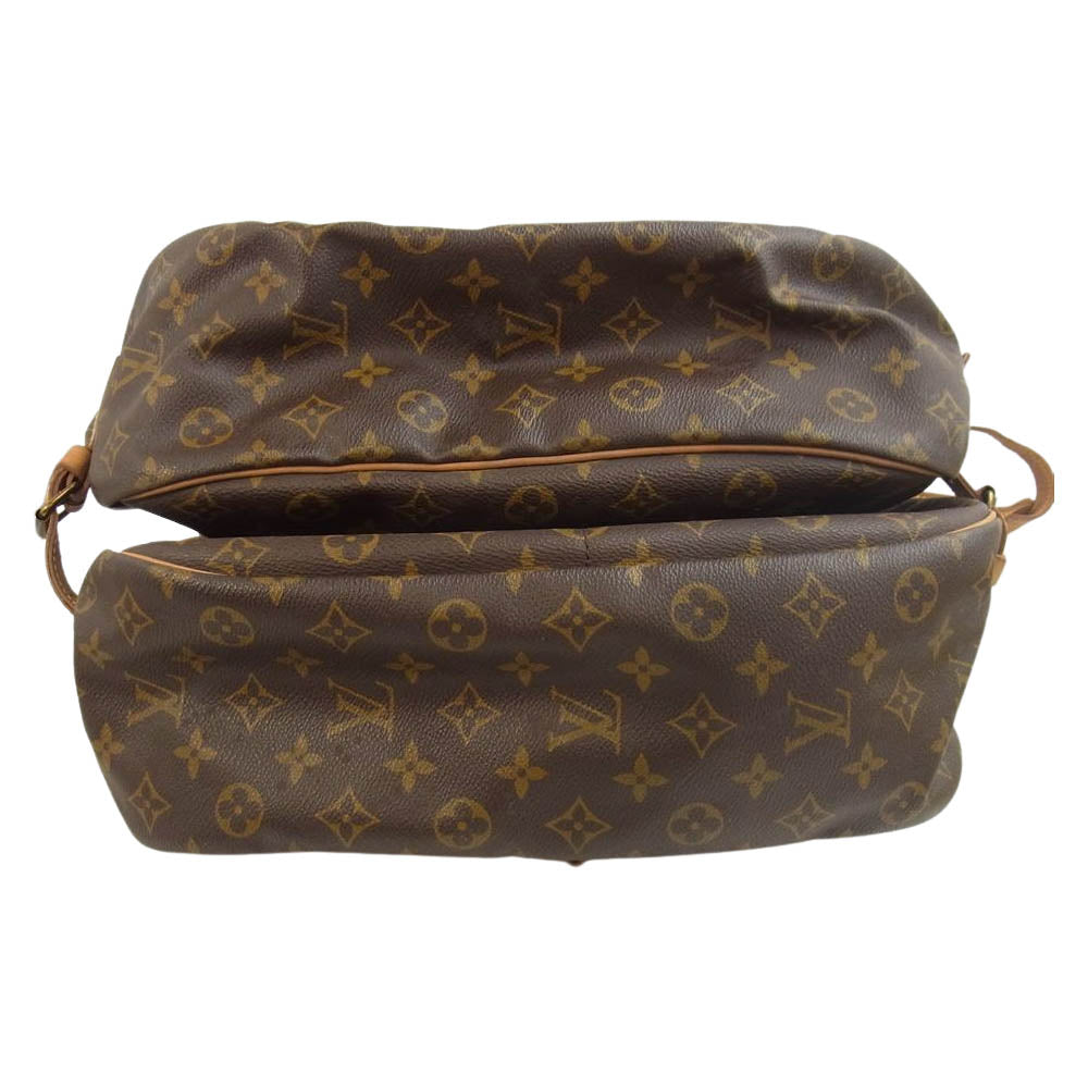 LOUIS VUITTON ルイ・ヴィトン M42254  モノグラム ソミュール35 ショルダーバッグ ブラウン系【中古】