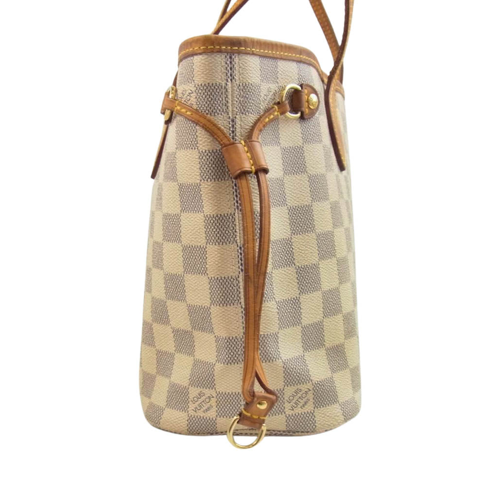 LOUIS VUITTON ルイ・ヴィトン N41362 ダミエ アズール ネヴァーフル PM バッグ ベージュ系【中古】