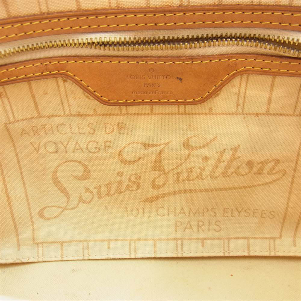 LOUIS VUITTON ルイ・ヴィトン N41362 ダミエ アズール ネヴァーフル PM バッグ ベージュ系【中古】