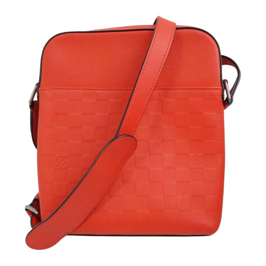 LOUIS VUITTON ルイ・ヴィトン N23356 ダミエ アンフィニ ポシェット ディストリクト レッド系【中古】