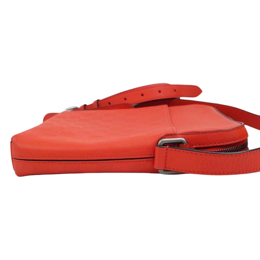 LOUIS VUITTON ルイ・ヴィトン N23356 ダミエ アンフィニ ポシェット ディストリクト レッド系【中古】