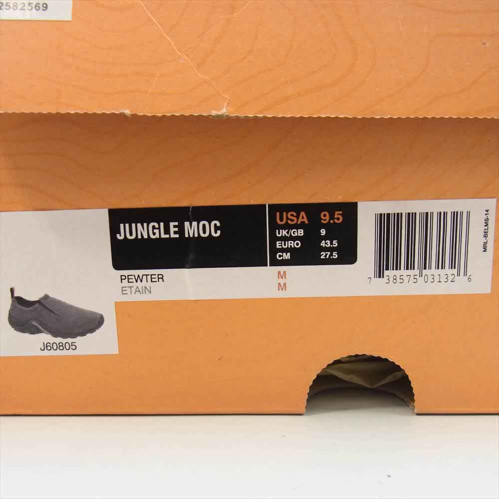 MERRELL メレル J60805 JUNGLE MOC PEWTER ジャングルモック ピューター トレッキングシューズ ベージュ系 US9.5【中古】