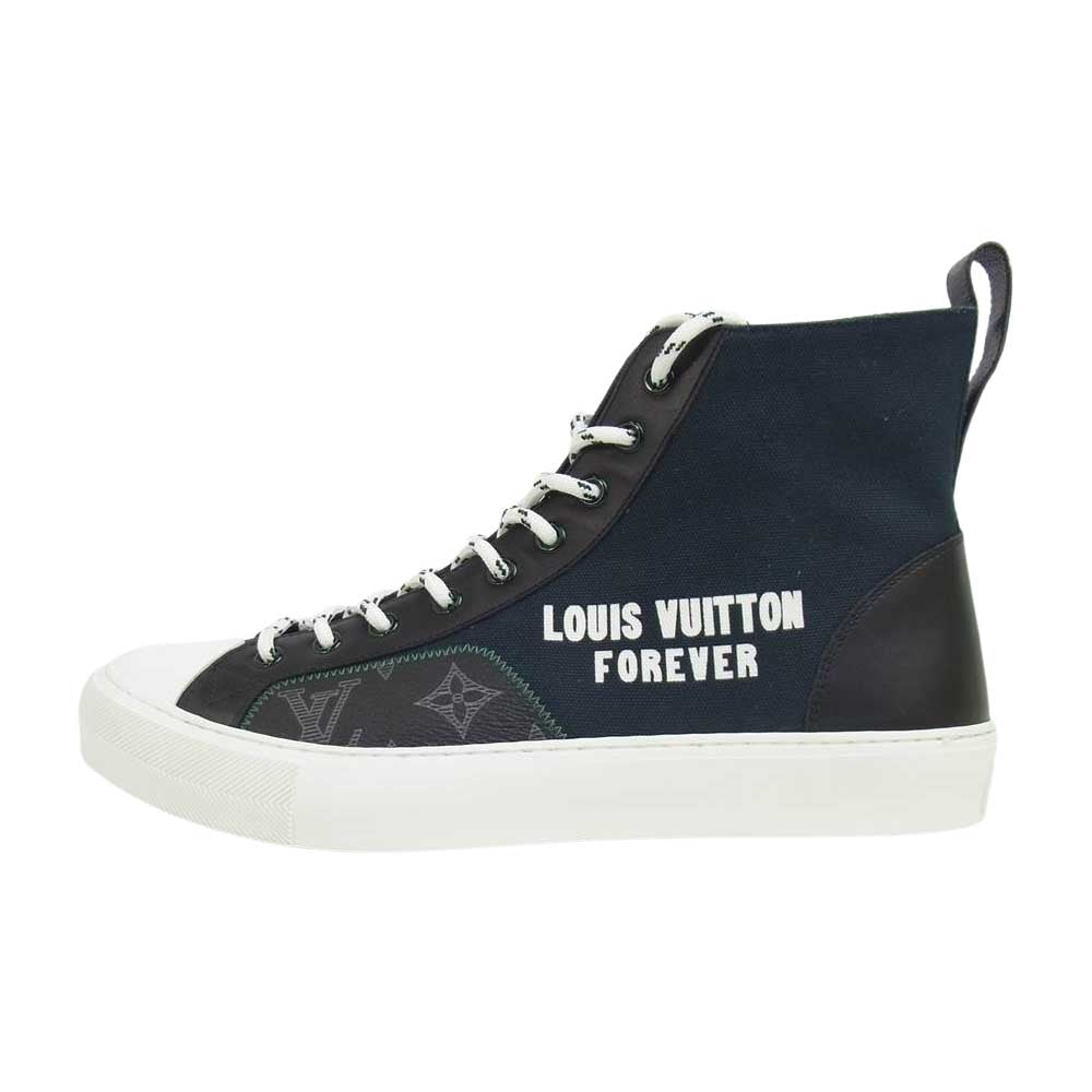LOUIS VUITTON ルイ・ヴィトン TATTOO FOREVER BOOTS SNEAKER タトゥーライン ハイカット スニーカー ブラック系 7【新古品】【未使用】【中古】