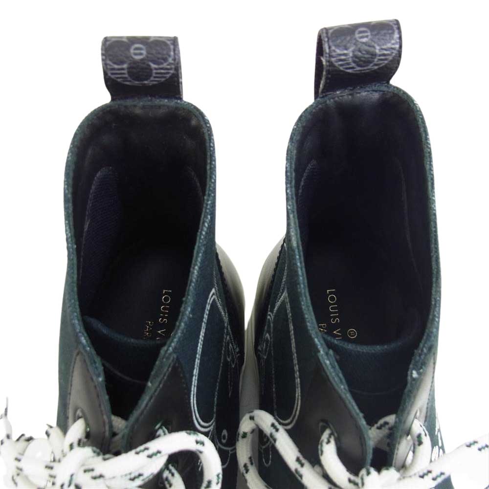 LOUIS VUITTON ルイ・ヴィトン TATTOO FOREVER BOOTS SNEAKER タトゥーライン ハイカット スニーカー ブラック系 7【新古品】【未使用】【中古】