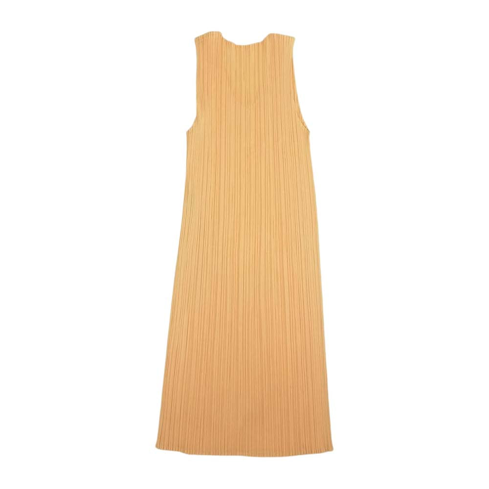 PLEATS PLEASE プリーツプリーズ イッセイミヤケ PP61-JK219 プリーツ加工 ノースリーブ チュニック ベージュ系 3【美品】【中古】
