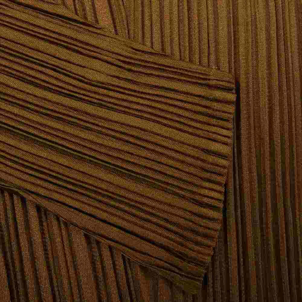 PLEATS PLEASE プリーツプリーズ イッセイミヤケ PP23-JJ141 プリーツ加工 スキッパー プルオーバー ブラウス カーキ系 3【美品】【中古】