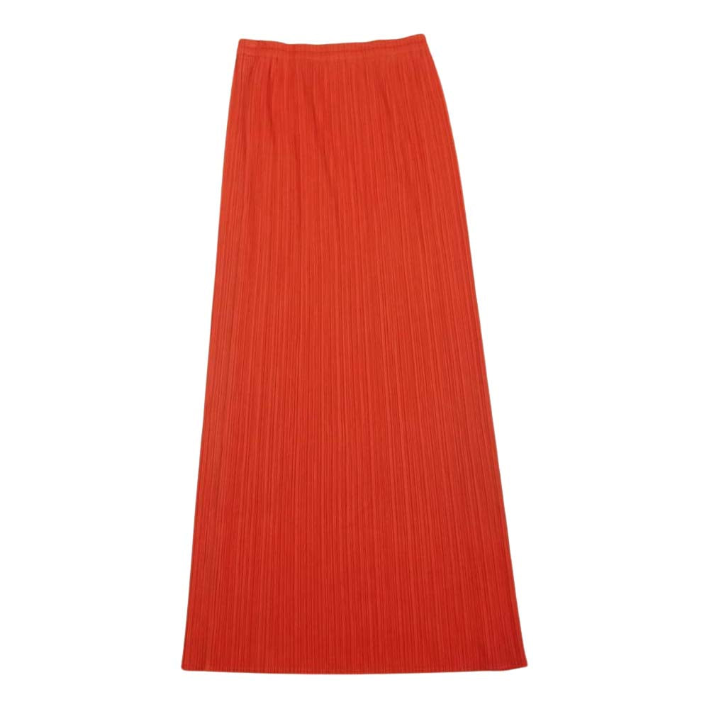 PLEATS PLEASE プリーツプリーズ イッセイミヤケ PP04-JG613 プリーツ加工 ロングスカート レッド系 3【中古】
