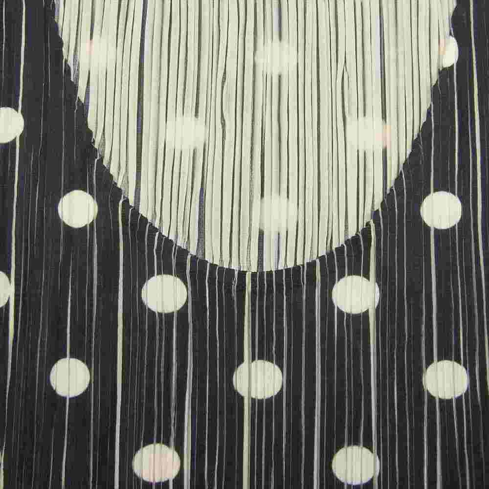 PLEATS PLEASE プリーツプリーズ イッセイミヤケ PP72-JK700 プリーツ加工 ドット柄 ノースリーブ カットソー ブラック系 3【美品】【中古】