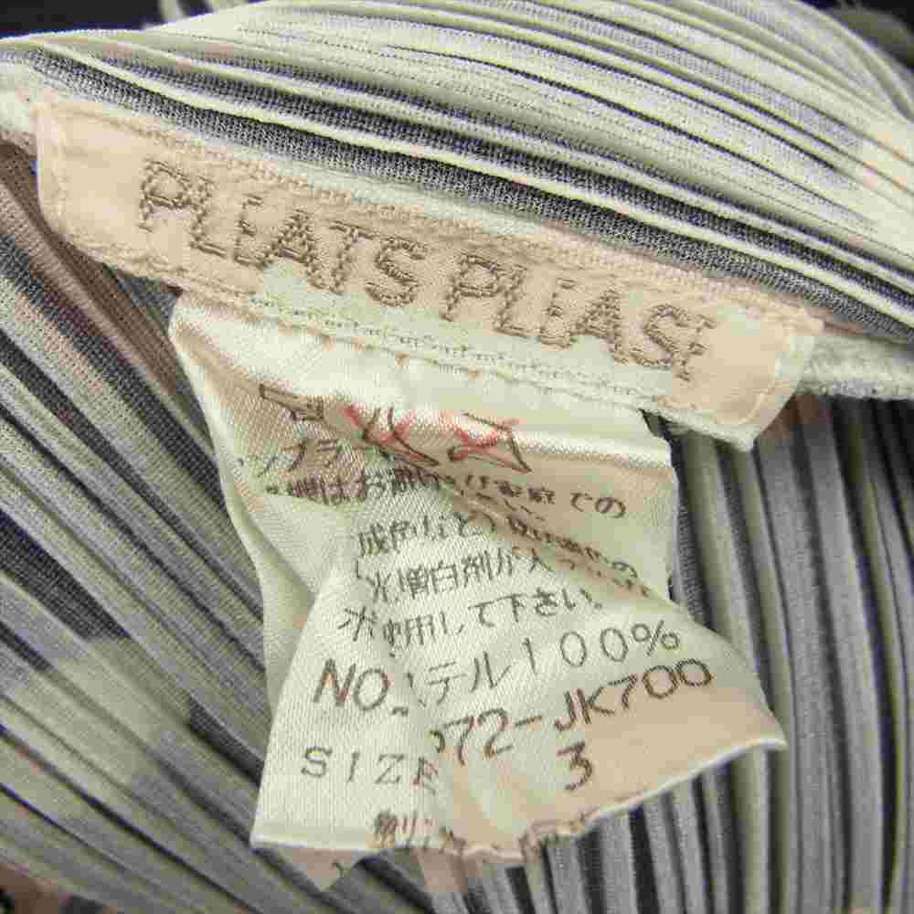 PLEATS PLEASE プリーツプリーズ イッセイミヤケ PP72-JK700 プリーツ加工 ドット柄 ノースリーブ カットソー ブラック系 3【美品】【中古】