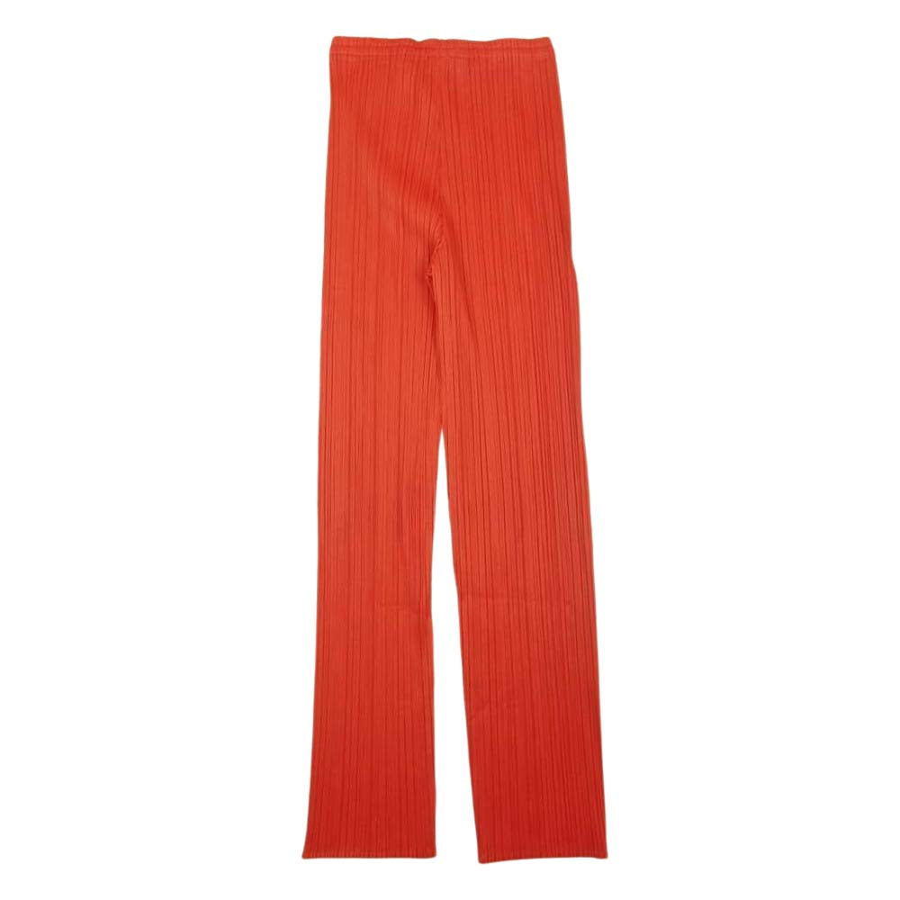 PLEATS PLEASE プリーツプリーズ イッセイミヤケ PP04-JF609 プリーツ加工 ストレート パンツ レッド系 3【美品】【中古】