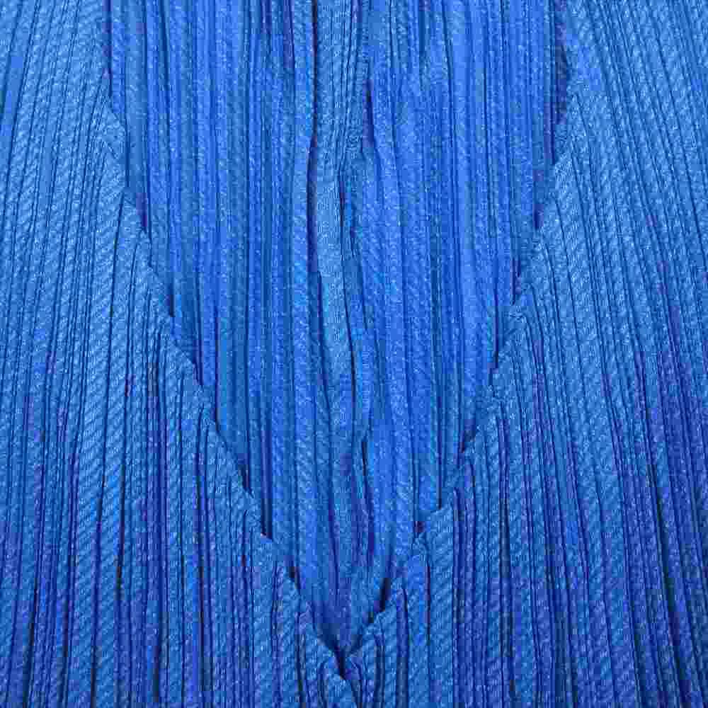 PLEATS PLEASE プリーツプリーズ イッセイミヤケ PP86-JD246 プリーツ加工 カーディガン 綾織地柄 ブルー系 3【美品】【中古】