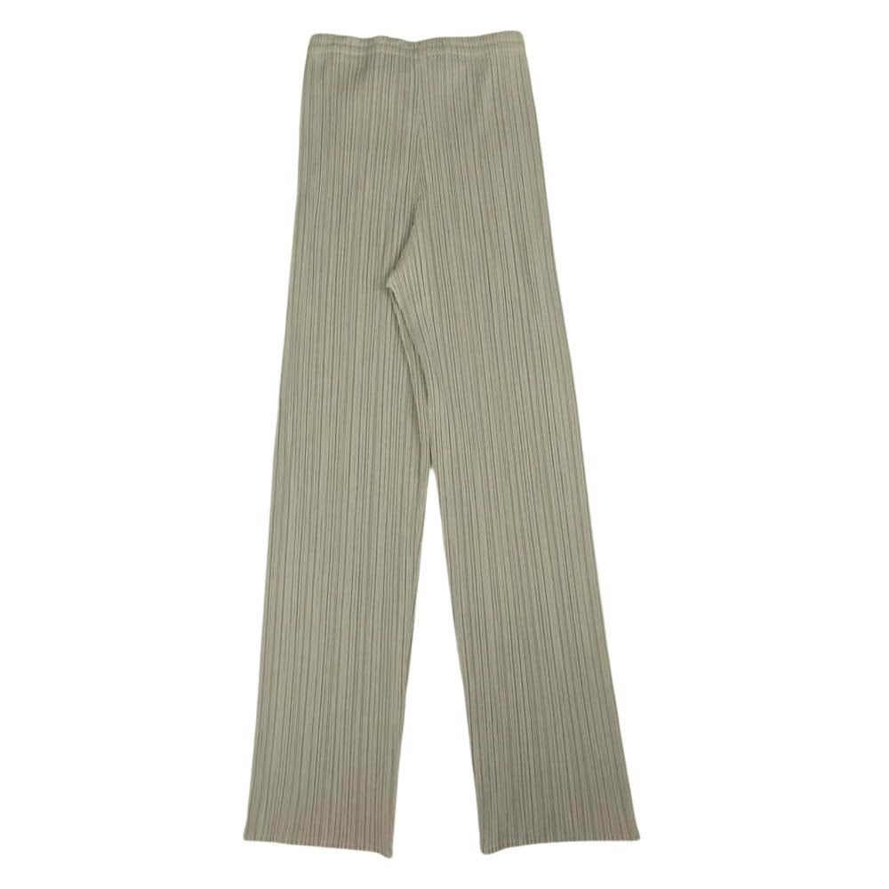PLEATS PLEASE プリーツプリーズ イッセイミヤケ PP41-JF609 プリーツ加工 ストレート パンツ グレー系 M【美品】【中古】