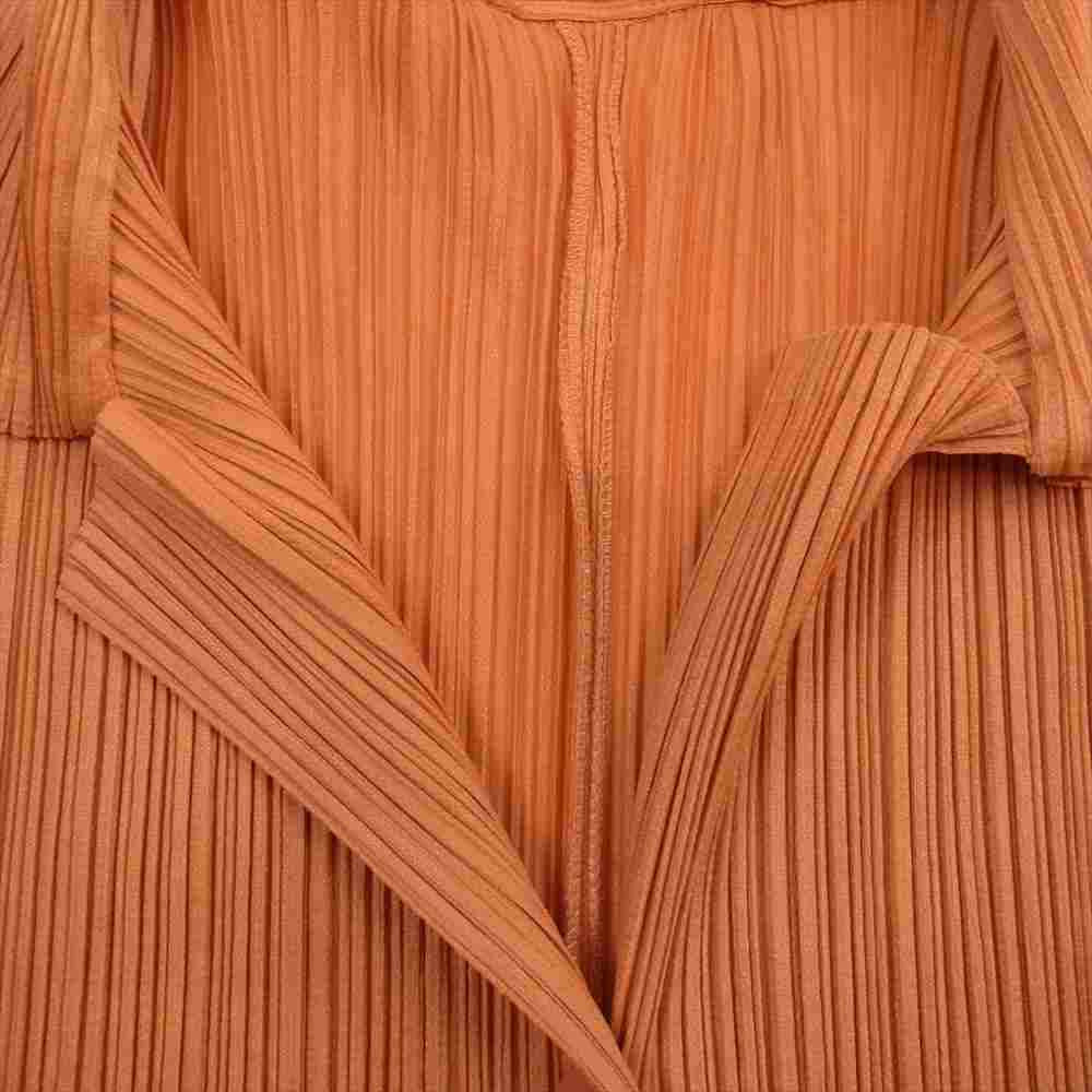 PLEATS PLEASE プリーツプリーズ イッセイミヤケ PP74-JK624 プリーツ加工 ブラウス オレンジ系 3【美品】【中古】