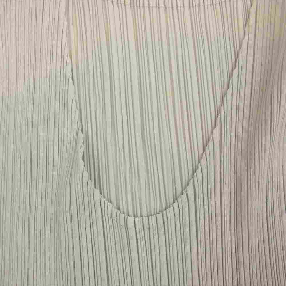 PLEATS PLEASE プリーツプリーズ イッセイミヤケ PP72-JH616 プリーツ加工 サイドスリット ノースリーブ マキシ丈 ワンピース グレー系 2【美品】【中古】