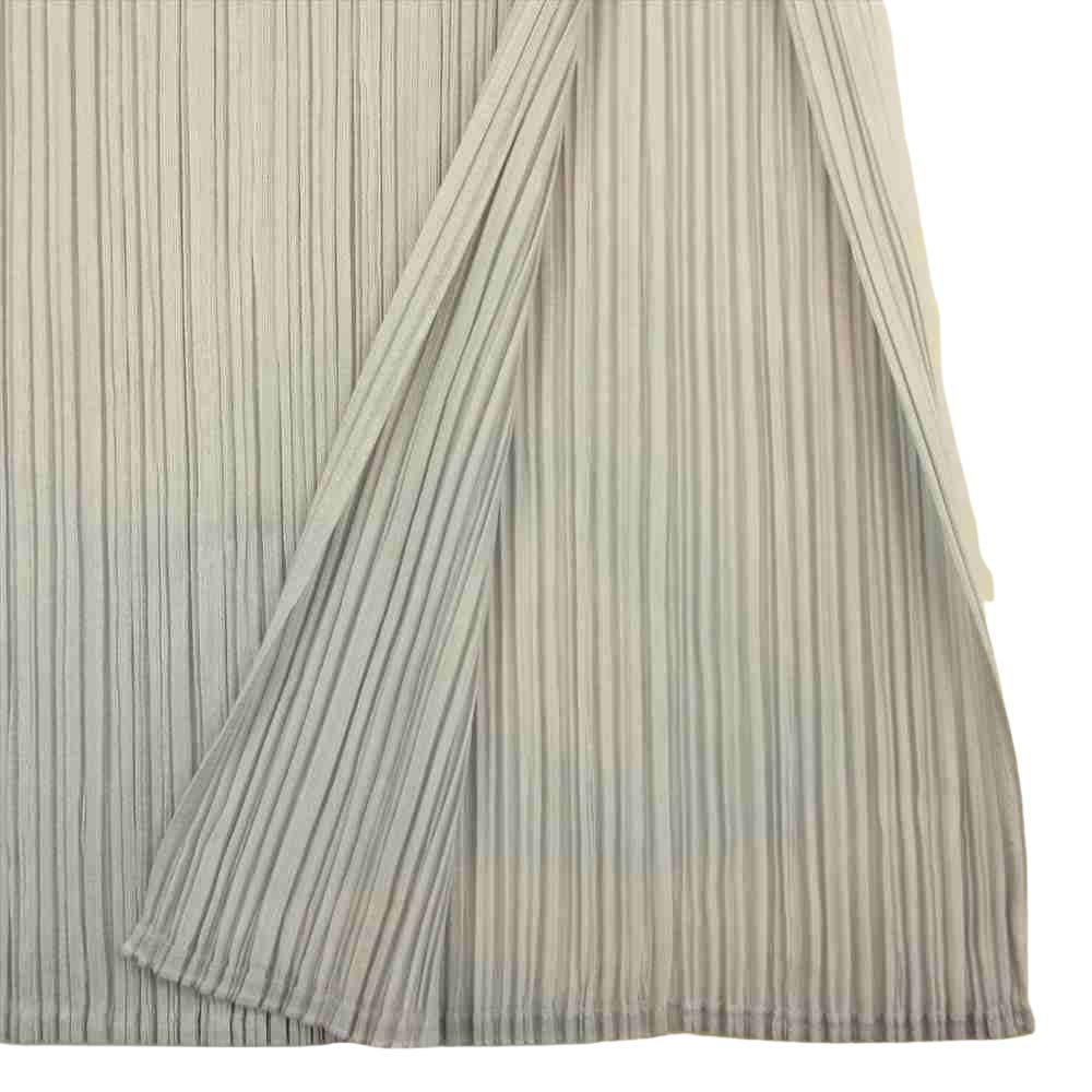 PLEATS PLEASE プリーツプリーズ イッセイミヤケ PP72-JH616 プリーツ加工 サイドスリット ノースリーブ マキシ丈 ワンピース グレー系 2【美品】【中古】