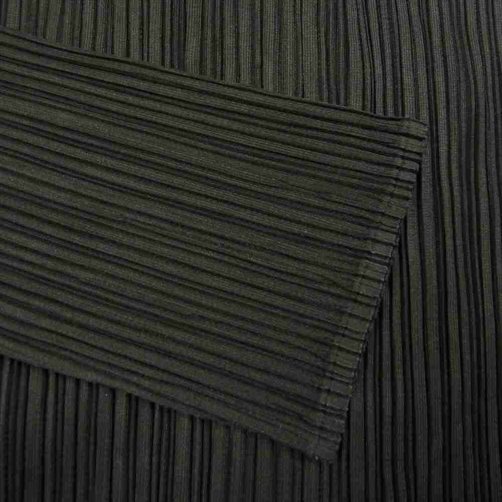 PLEATS PLEASE プリーツプリーズ イッセイミヤケ PP04-JD351 プリーツ加工 ボトルネック ジップアップ ジャケット ブラック系 3【美品】【中古】