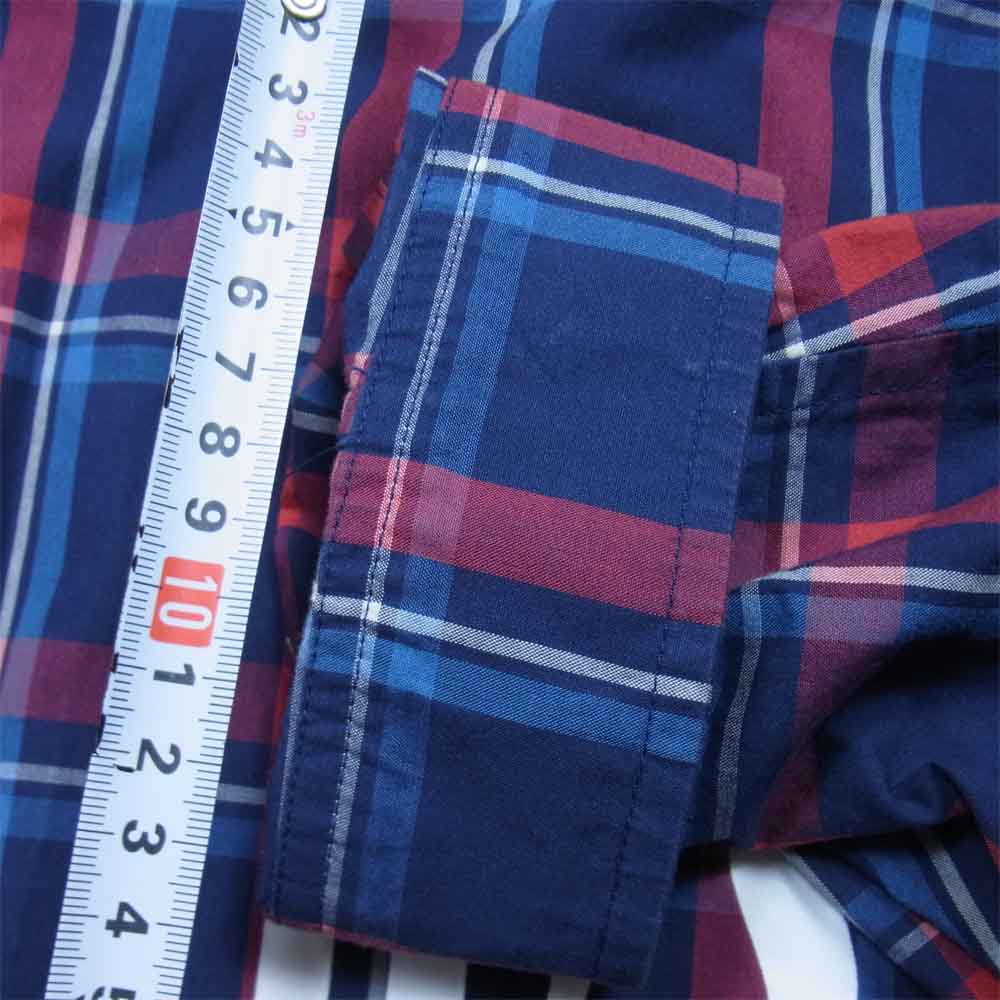 MONCLER モンクレール 19SS × FRAGMENT フラグメント 国内正規品 チェックシャツ ネイビー系 2【中古】