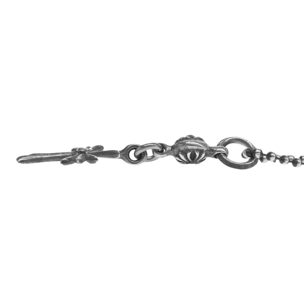 CHROME HEARTS クロムハーツ（原本無） 1ボール タイニー CHクロス チャーム ペンダント ネックレス シルバー系【中古】