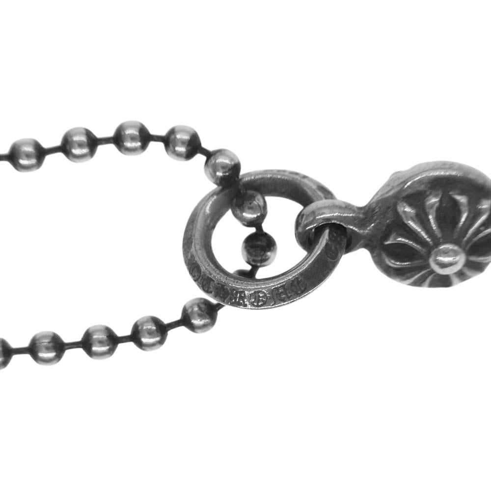 CHROME HEARTS クロムハーツ（原本無） 1ボール タイニー CHクロス チャーム ペンダント ネックレス シルバー系【中古】