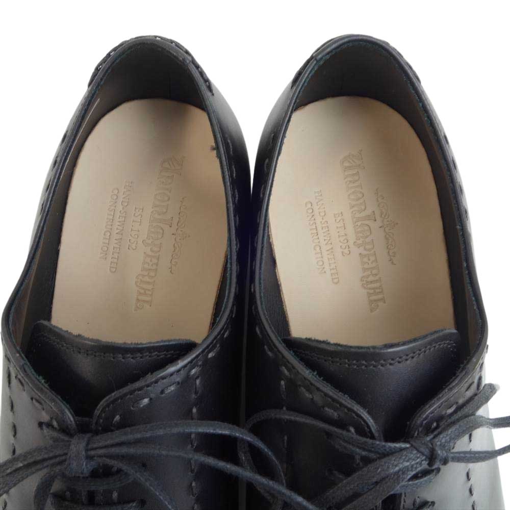 ユニオンインペリアル U1102 PRESTIGE ハンドソーン ウェルテッド製法 シューズ ブラック系 6.5【新古品】【未使用】【中古】