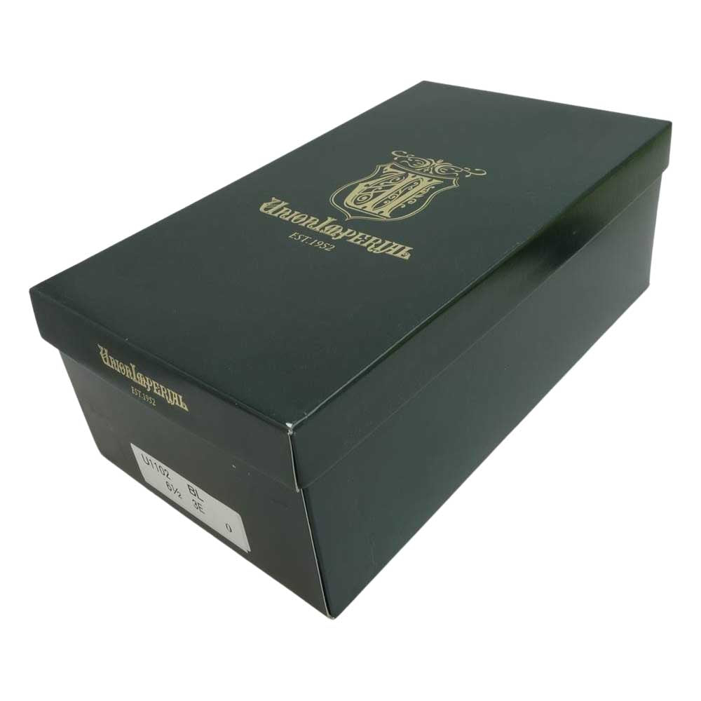ユニオンインペリアル U1102 PRESTIGE ハンドソーン ウェルテッド製法 シューズ ブラック系 6.5【新古品】【未使用】【中古】