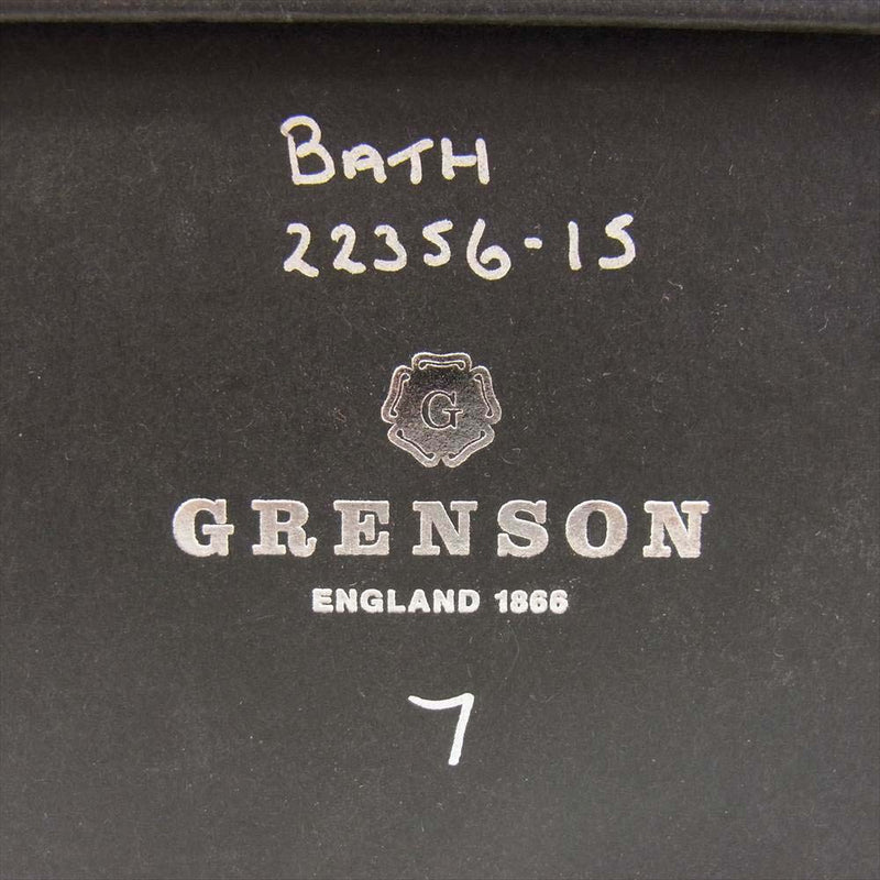 グレンソン 22356 bath バス バーガンディ フルブローグ シューズ ワインレッド系 7【新古品】【未使用】【中古】