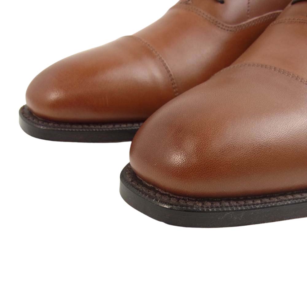 グレンソン 22346 LONDON ロンドン 内羽根 ストレートチップ レザー シューズ コニャック ライトブラウン系 6 1/2【新古品】【未使用】【中古】