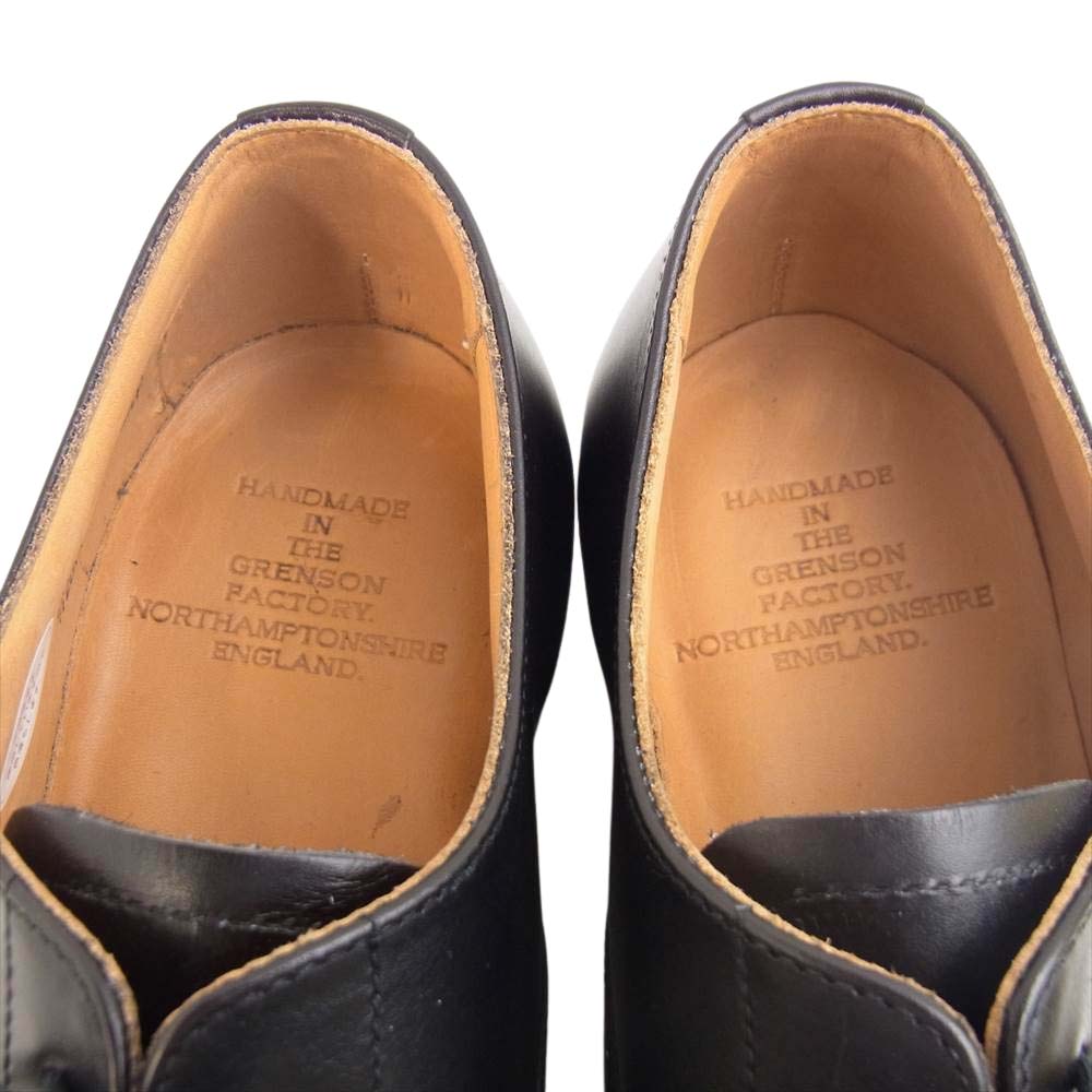 グレンソン 22346 LONDON ロンドン 内羽根 ストレートチップ レザー シューズ ブラック ブラック系 6 1/2【新古品】【未使用】【中古】