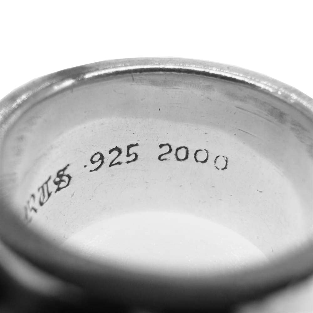 CHROME HEARTS クロムハーツ（原本無） シングル ワイド ヴァイン バンド リング シルバー系【中古】