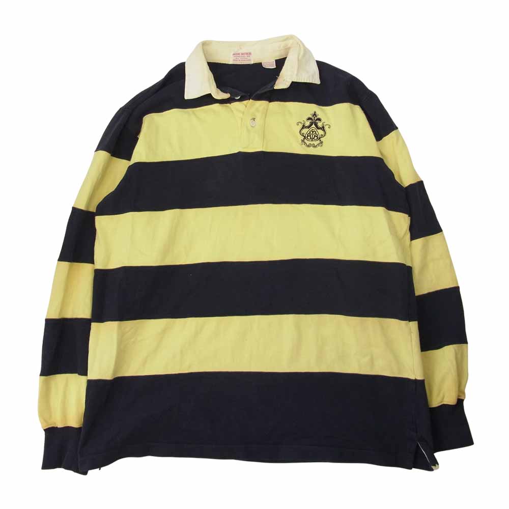 Brooks Brothers ブルックスブラザーズ ヴィンテージ ラガー シャツ イエロー系 ネイビー系 L【中古】