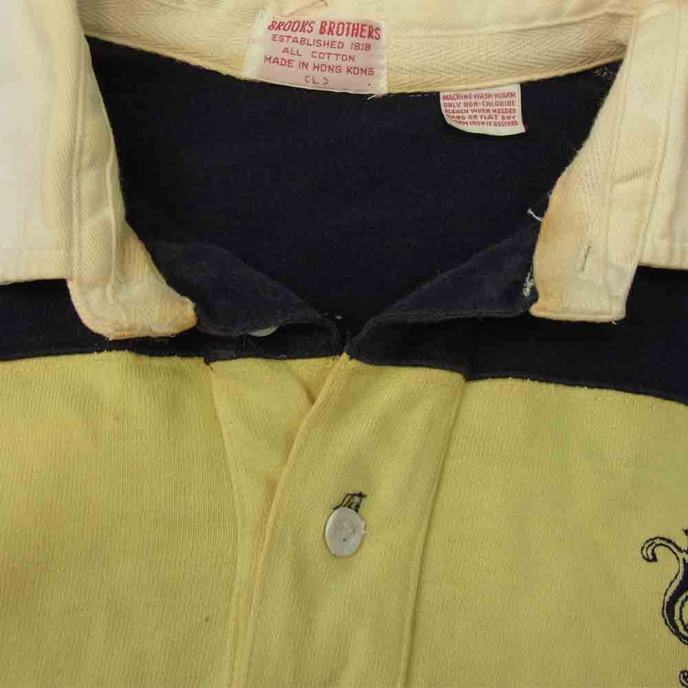 Brooks Brothers ブルックスブラザーズ ヴィンテージ ラガー シャツ イエロー系 ネイビー系 L【中古】