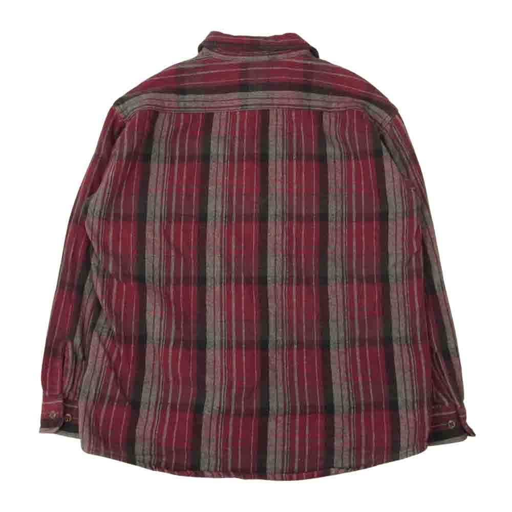 セント ジョンズベイ ヴィンテージ ヘビーネル チェック シャツ レッド レッド系 16～16.5【中古】